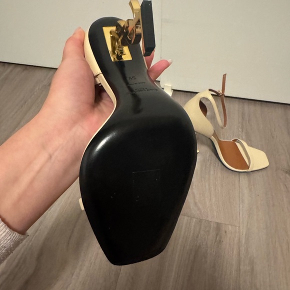 Brand New YSL Opyum Logo Heels - Beige - Picture 4 of 7